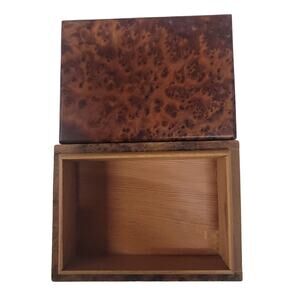 High-quality burl jewelry box Thuja wood jewelry box organizer MCM Trinket Stash